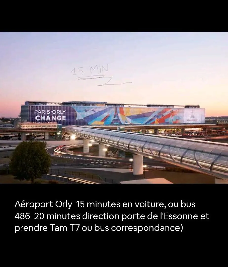 Apartment Bel Appart F2-5 Mn Aeroport D'Orly Paray-Vieille-Poste France